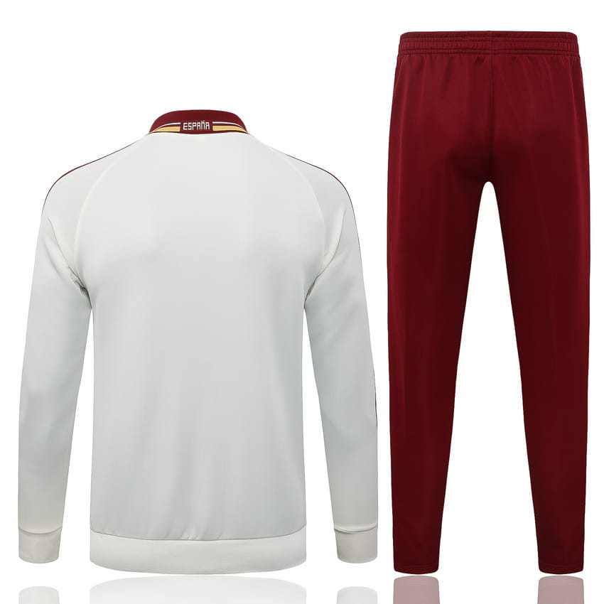 Survetement Espagne Veste 2026 2027 Blanc Rouge (2)