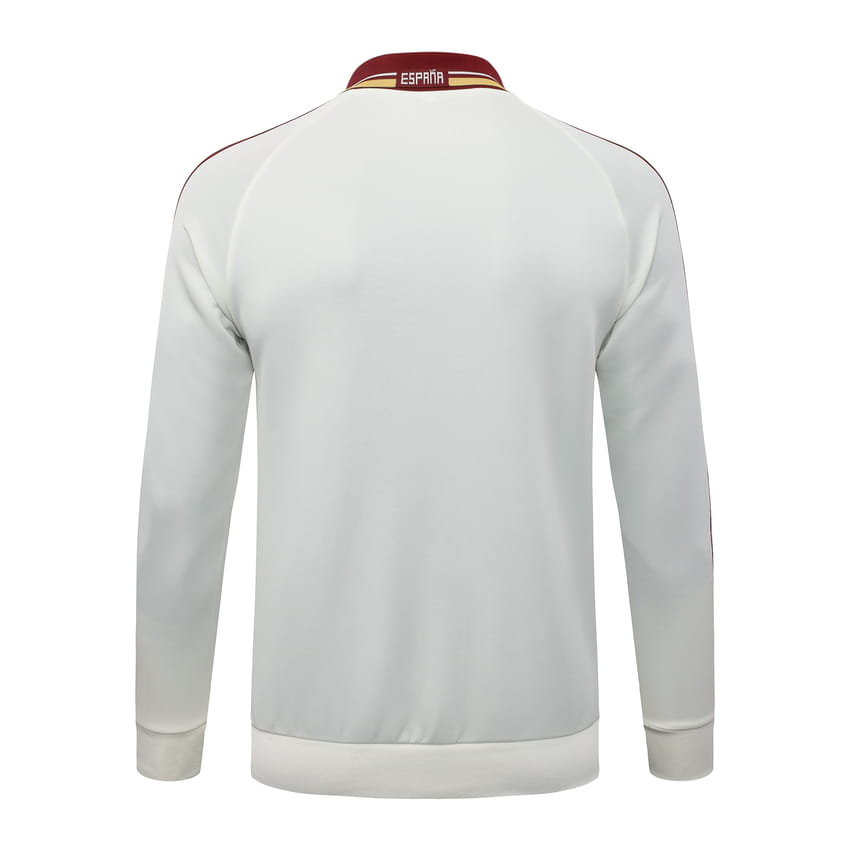 Survetement Espagne Veste 2026 2027 Blanc Rouge (3)