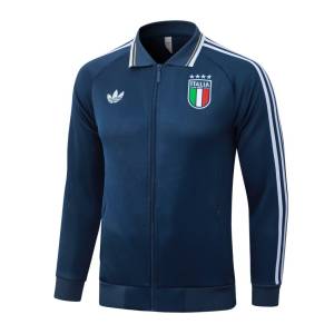 Survetement Italie Veste 2026 2027 Bleu Sombre (4)