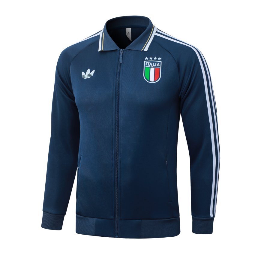 Survetement Italie Veste 2026 2027 Bleu Sombre (4)