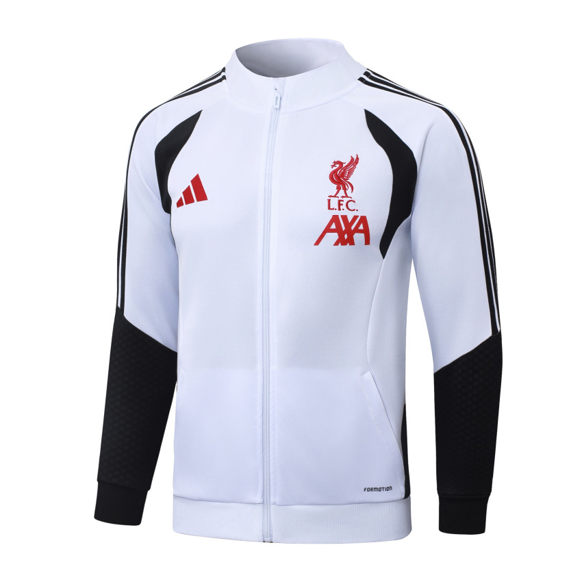 Survetement Liverpool Veste 2026 2027 Blanc Noir (4) Survetement Liverpool Veste 2026 2027 Blanc Noir (4)