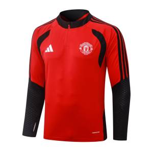 Survetement Manchester United Training 2026 2027 Rouge Noir (4)