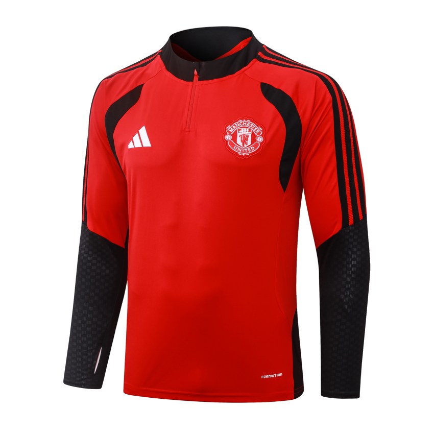 Survetement Manchester United Training 2026 2027 Rouge Noir (4)