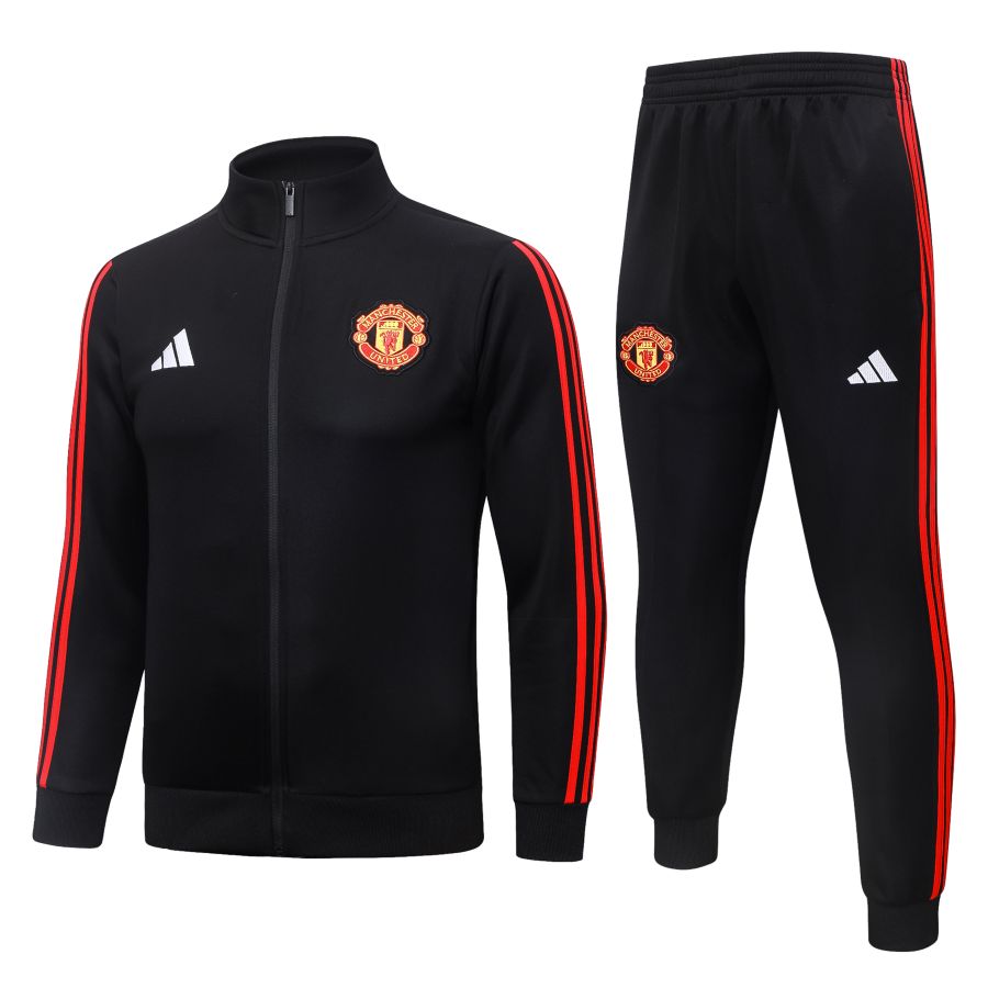 Survetement Manchester United Veste 2026 2027 Noir Rouge (1) Survetement Manchester United Veste 2026 2027 Noir Rouge (1)