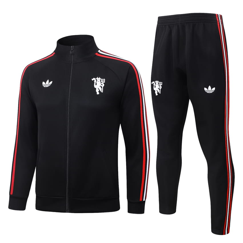 Survetement Manchester United Veste 2026 2027 Noir Sombre (1) Survetement Manchester United Veste 2026 2027 Noir Sombre (1)
