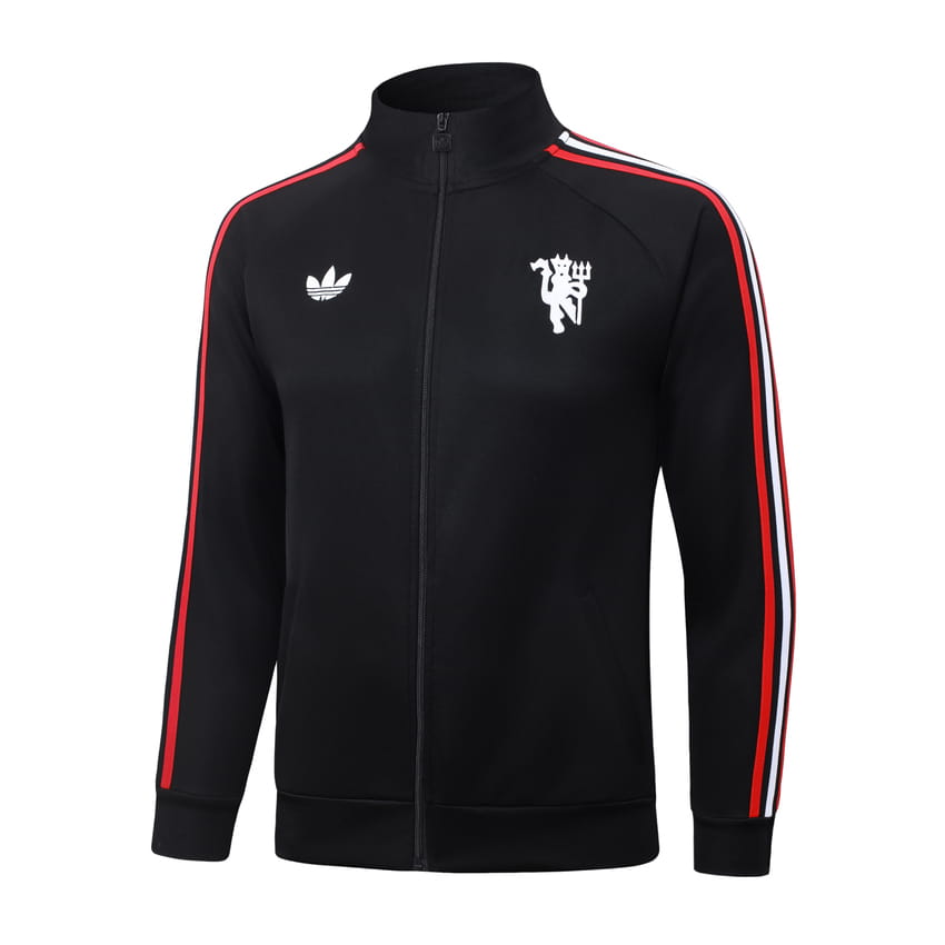 Survetement Manchester United Veste 2026 2027 Noir Sombre (3) Survetement Manchester United Veste 2026 2027 Noir Sombre (3)
