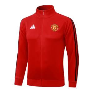 Survetement Manchester United Veste 2026 2027 Rouge Noir (4)