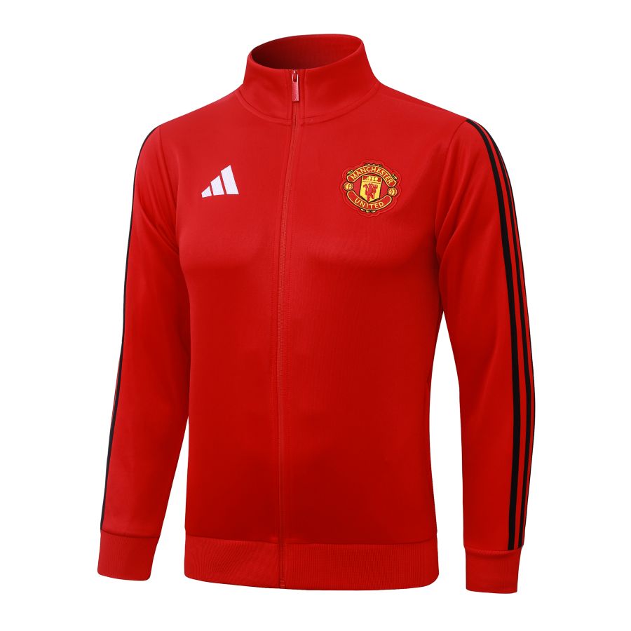 Survetement Manchester United Veste 2026 2027 Rouge Noir (4)