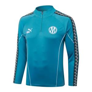Survetement OM Training 2026 2027 Bleu Turquoise (4)
