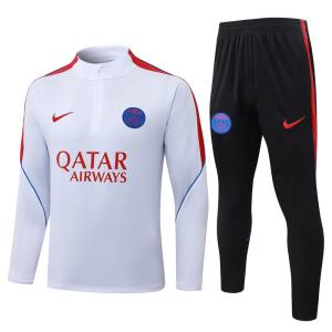 Survetement PSG Training 2026 2027 Blanc Rouge
