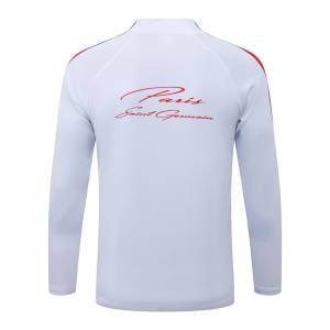 Survetement PSG Training 2026 2027 Blanc Rouge (4)