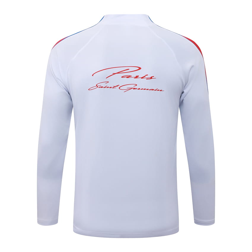 Survetement PSG Training 2026 2027 Blanc Rouge (4)