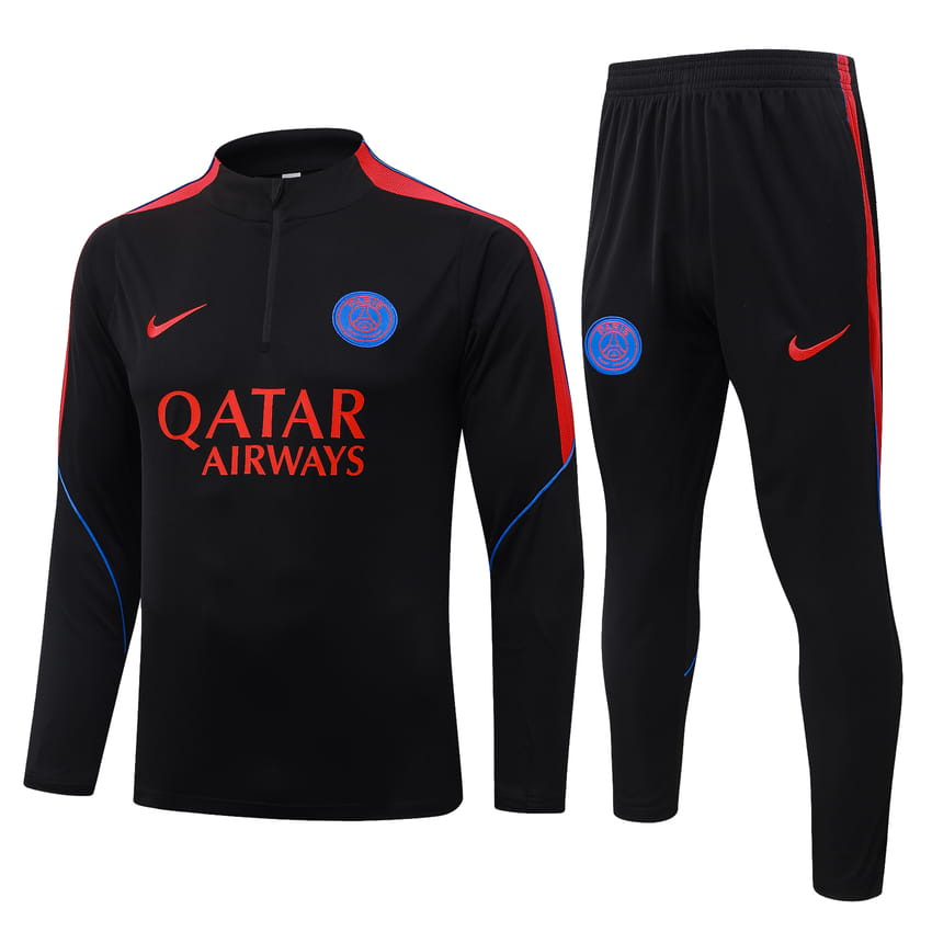 Survetement PSG Training 2026 2027 Noir Rouge (1) Survetement PSG Training 2026 2027 Noir Rouge (1)