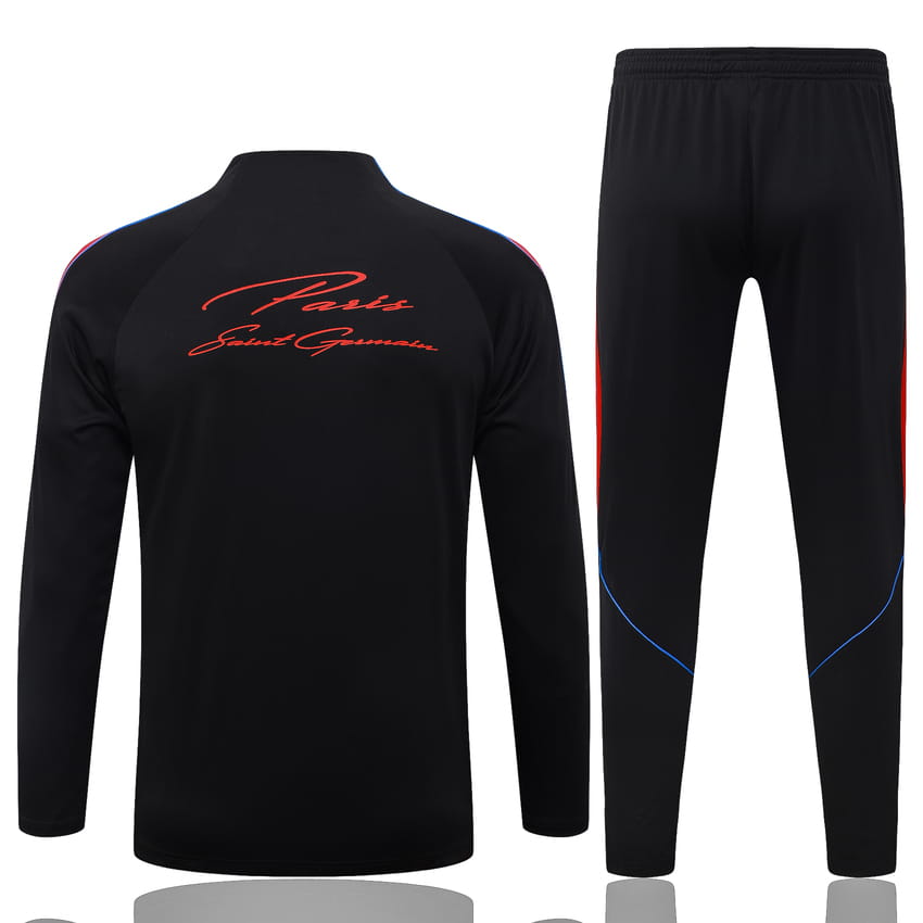 Survetement PSG Training 2026 2027 Noir Rouge (3) Survetement PSG Training 2026 2027 Noir Rouge (3)