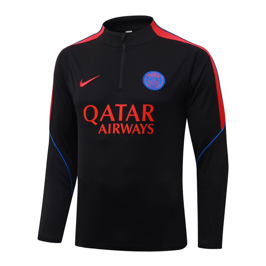 Survetement PSG Training 2026 2027 Noir Rouge (4) Survetement PSG Training 2026 2027 Noir Rouge (4)