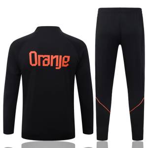 Trainingsanzug Niederlande 2026-2027 Schwarz Orange (2)