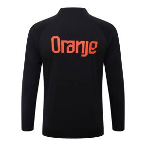 Trainingsanzug Niederlande 2026-2027 Schwarz Orange (3)
