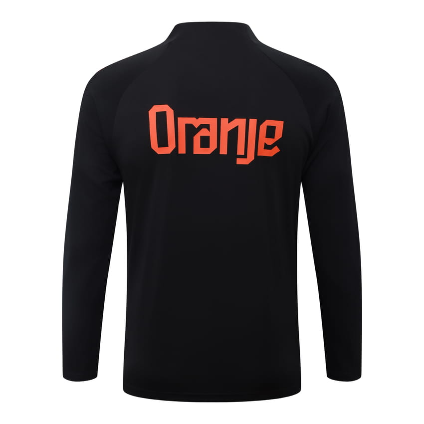 Trainingsanzug Niederlande 2026-2027 Schwarz Orange (3)