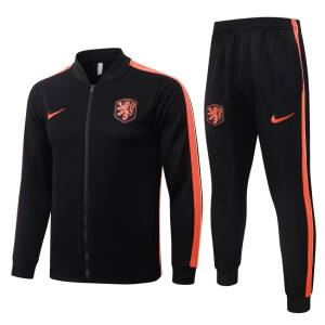 Trainingsjacke Niederlande 2026/2027 Schwarz Orange