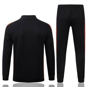 Netherlands Tracksuit Jacket 2026 2027 Black Orange (2)