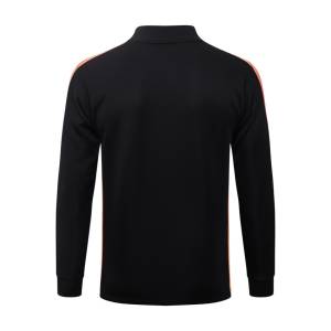Netherlands Tracksuit Jacket 2026 2027 Black Orange (3)