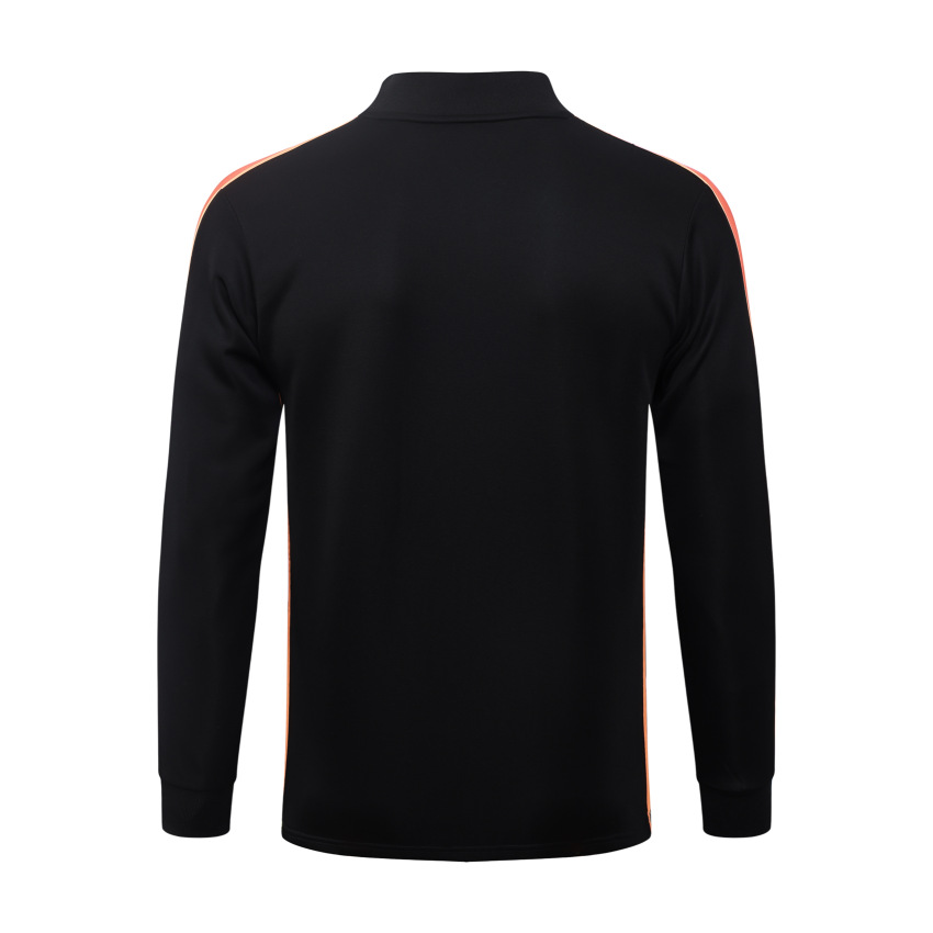 Netherlands Tracksuit Jacket 2026 2027 Black Orange (3)