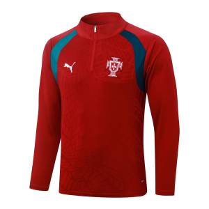 Survetement Portugal Training 2026 2027 Rouge Bleu (4)