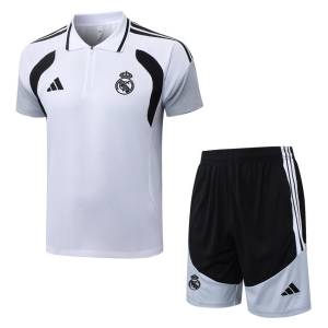 Survetement Real Madrid Polo 2026 2027 Blanc Noir