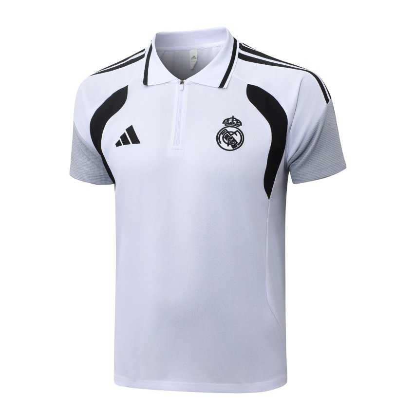 Survetement Real Madrid Polo 2026 2027 Blanc Noir (4)