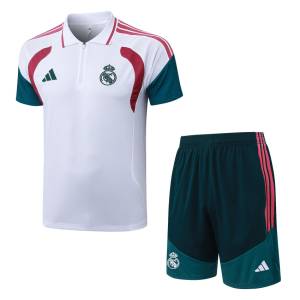 Survetement Real Madrid Polo 2026 2027 Blanc Rouge