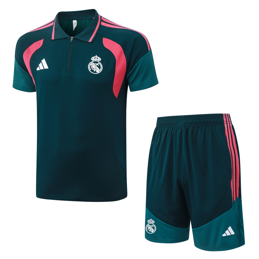 Survetement Real Madrid Polo 2026 2027 Bleu Pétrole (1) Survetement Real Madrid Polo 2026 2027 Bleu Pétrole (1)
