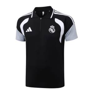 Survetement Real Madrid Polo 2026 2027 Noir Blanc (2) Survetement Real Madrid Polo 2026 2027 Noir Blanc (2)