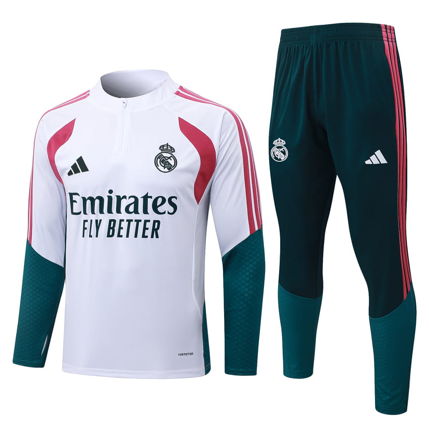 Survetement Real Madrid Training 2026 2027 Blanc Rouge (1) Survetement Real Madrid Training 2026 2027 Blanc Rouge (1)