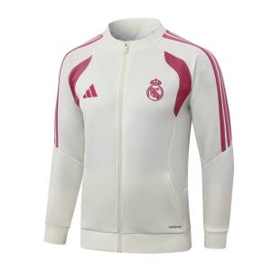 Survetement Real Madrid Veste 2026 2027 Beige Rouge (4) Survetement Real Madrid Veste 2026 2027 Beige Rouge (4)
