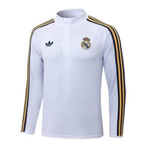 Survetement Real Madrid Veste 2026 2027 Blanc Clair (3)
