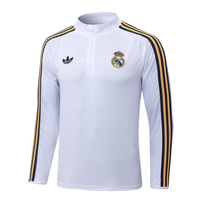 Survetement Real Madrid Veste 2026 2027 Blanc Clair (3)