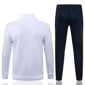 Survetement Real Madrid Veste 2026 2027 Blanc Jaune (2) Survetement Real Madrid Veste 2026 2027 Blanc Jaune (2)
