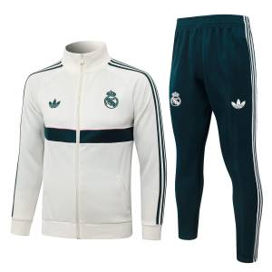 Survetement Real Madrid Veste 2026 2027 Blanc Vert (1)