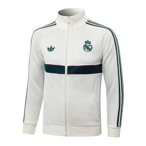 Survetement Real Madrid Veste 2026 2027 Blanc Vert (4)