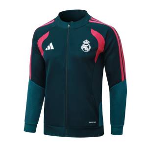 Survetement Real Madrid Veste 2026 2027 Bleu Pétrole (3)